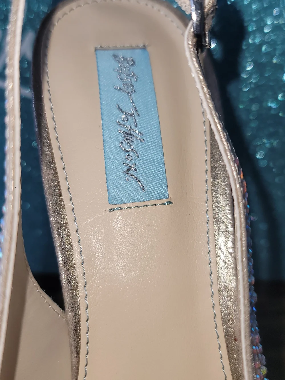 Betsey Johnson Toast Rhinestone Embellished Slingback Pumps Wmns SZ 10